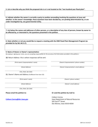 DNR Form 542-8157 Petition for a Flood Plain Determination or Flood Plain Declaratory Order - Iowa, Page 2