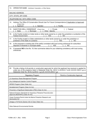 Form UIC-1 Class-I Waste Injection Well Permit Application - Louisiana, Page 2