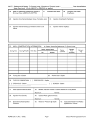 Form UIC-1 Class-I Waste Injection Well Permit Application - Louisiana, Page 4