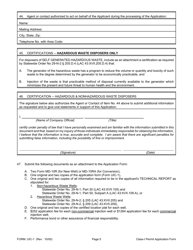 Form UIC-1 Class-I Waste Injection Well Permit Application - Louisiana, Page 5