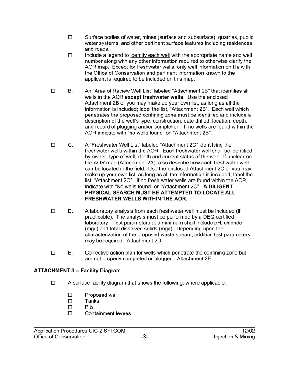 Form UIC-2 SFI COM Class-II Commercial Slurry Fracture Injection Well Application - Louisiana, Page 5