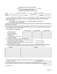 Document preview: Form ADC Application for Dual Completion - Louisiana