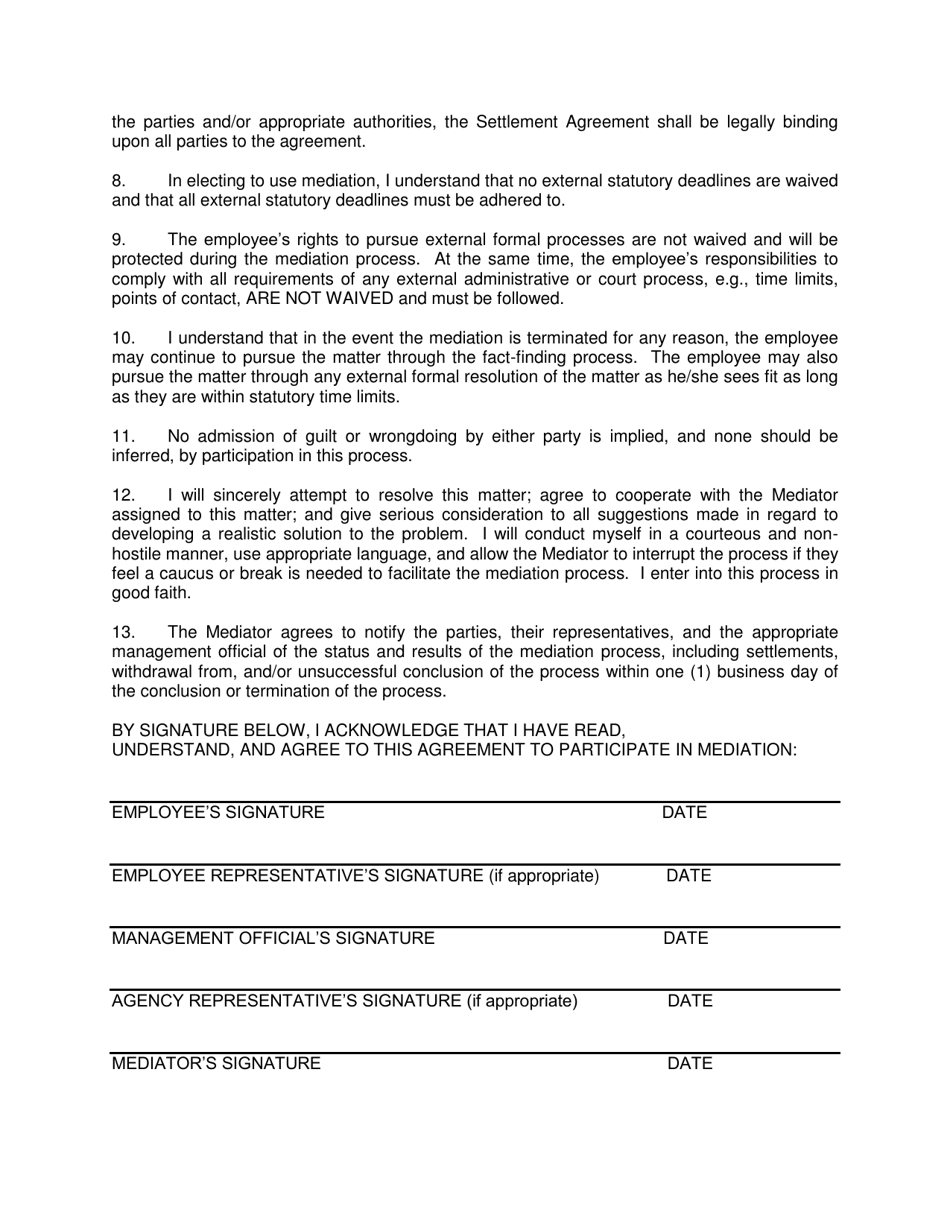 Arkansas Agreement to Mediate - Fill Out, Sign Online and Download PDF ...