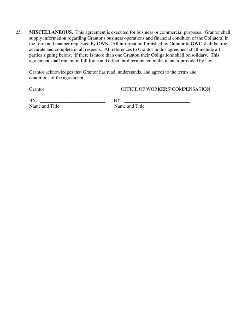 Security Agreement for Certificate of Deposit - Louisiana, Page 6