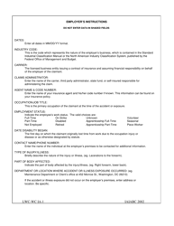 Form LWC-WC IA-1 Workers Compensation - First Report of Injury or Illness - Louisiana, Page 2