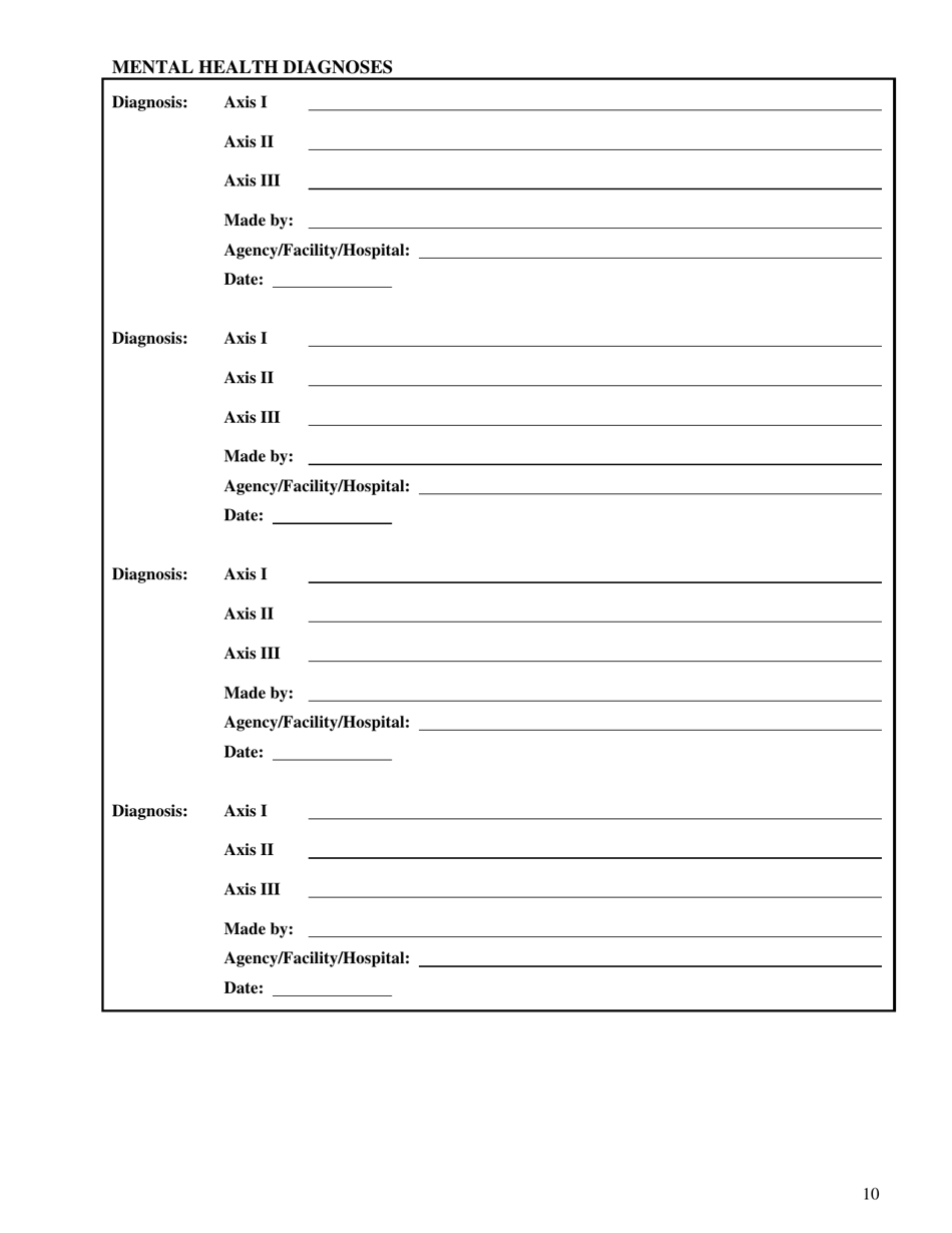 Form CFS687 Sexual Abuse Program Summary of Review and Screening - Illinois, Page 10