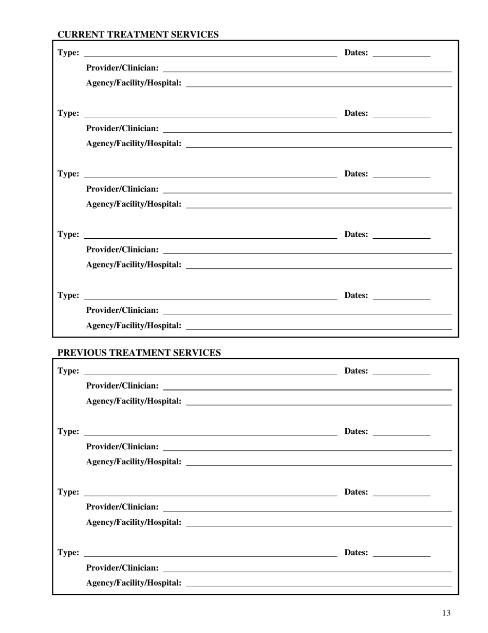 Form CFS687 Sexual Abuse Program Summary of Review and Screening - Illinois, Page 13