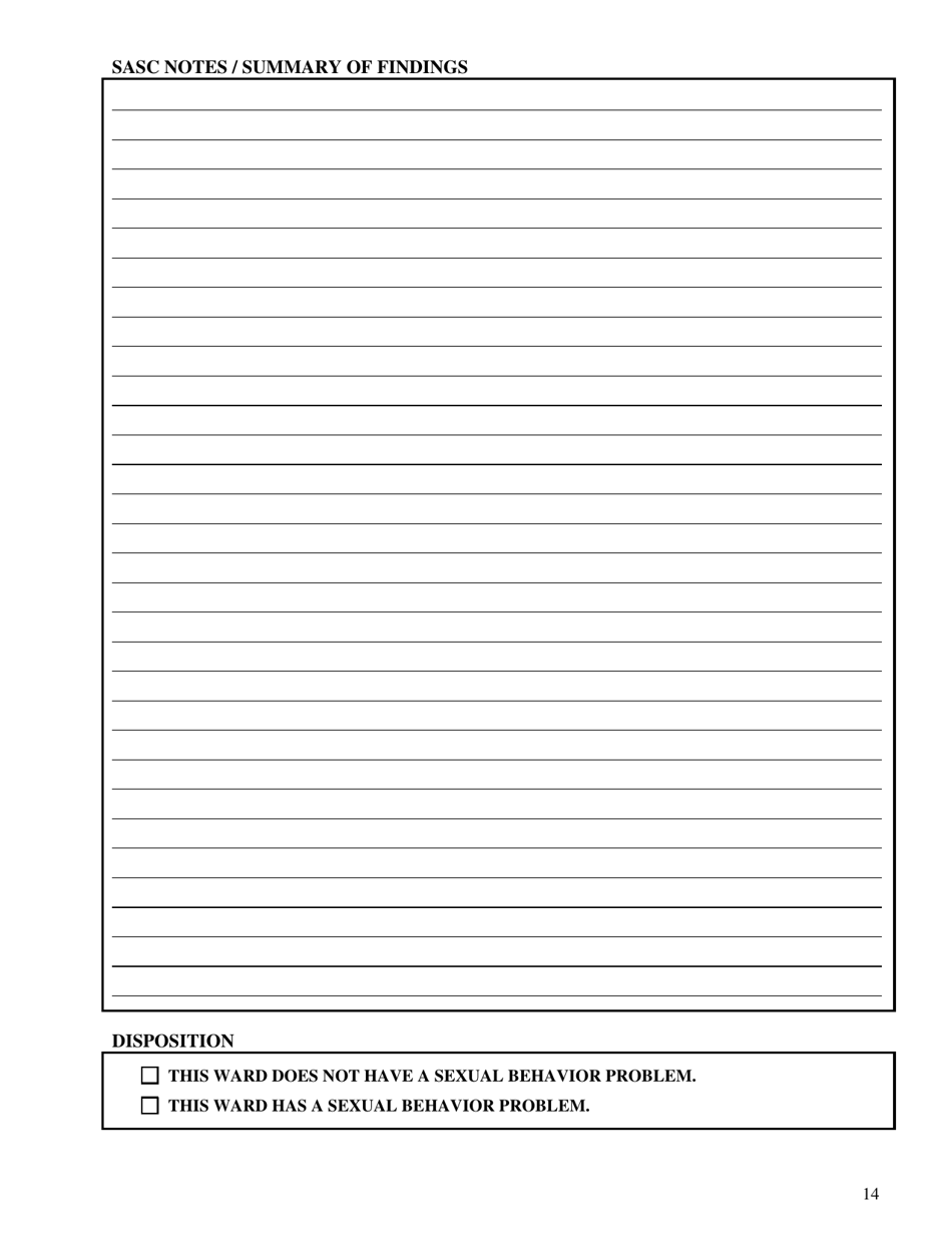 Form CFS687 Sexual Abuse Program Summary of Review and Screening - Illinois, Page 14