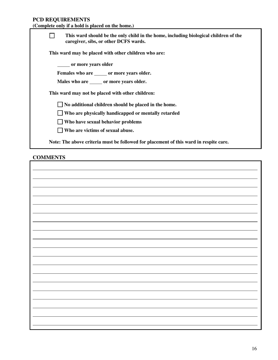 Form CFS687 Sexual Abuse Program Summary of Review and Screening - Illinois, Page 16