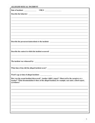 Form CFS687 Sexual Abuse Program Summary of Review and Screening - Illinois, Page 5