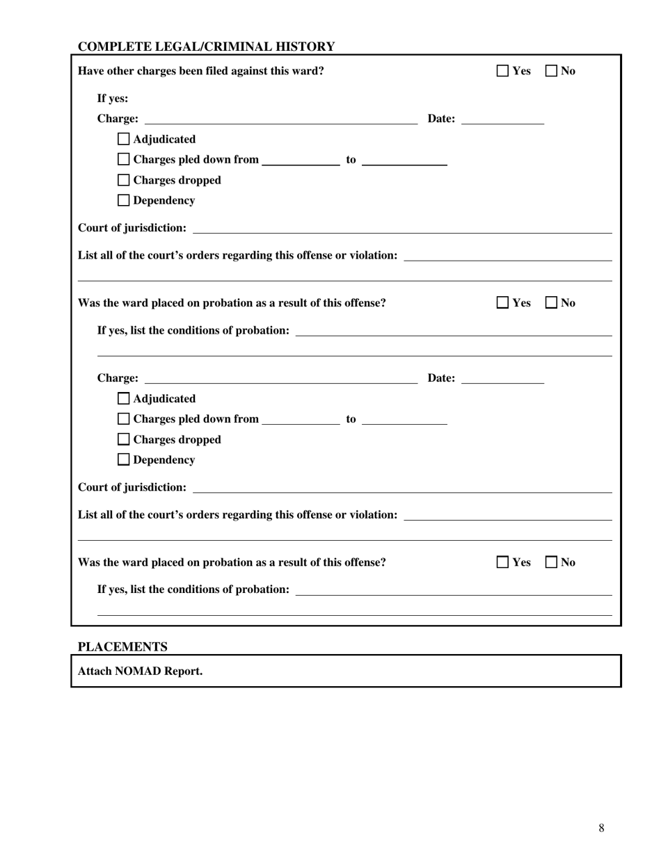 Form CFS687 Sexual Abuse Program Summary of Review and Screening - Illinois, Page 8