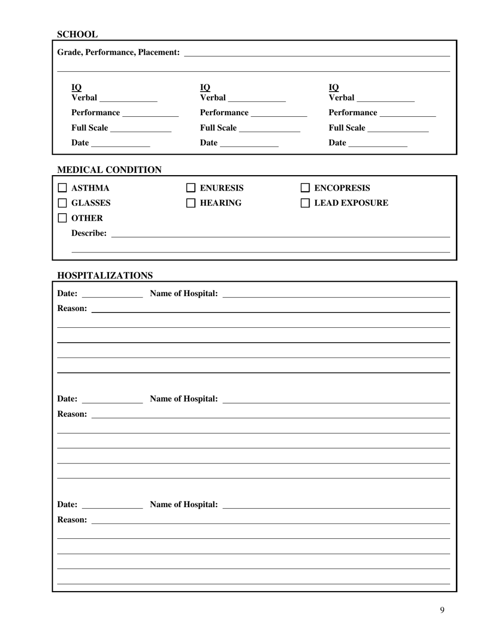 Form CFS687 Sexual Abuse Program Summary of Review and Screening - Illinois, Page 9