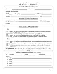 Form CFS968-62D Ilo/Tlp Staffing Summary - Illinois, Page 2