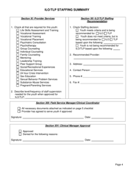 Form CFS968-62D Ilo/Tlp Staffing Summary - Illinois, Page 4