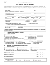 Document preview: Form CFS1426 Pos Approval for Case Transfer - Illinois