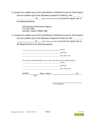 Form 2F-E-298 Statement of Mailing - Hawaii, Page 2