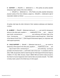 Form 2C-P-241 Stipulated Order for Post/Pre Decree Relief - Hawaii, Page 2