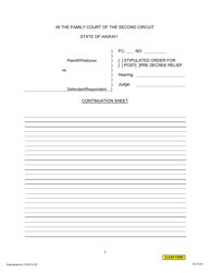 Form 2C-P-241 Stipulated Order for Post/Pre Decree Relief - Hawaii, Page 4
