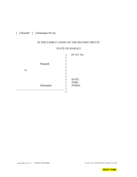 Document preview: Form 2F-P-429 Blank Civil Union Divorce Caption - Hawaii