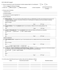 Form NYS-100N New York State Employer Registration for Unemployment Insurance, Withholding, and Wage Reporting for Nonprofit Organizations - New York, Page 2