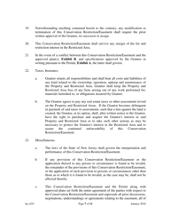 Grant of Conservation Restriction/Easement (Dune Area and/or Adjacent Beach Area) - New Jersey, Page 7