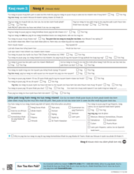 Form CCFRM604 Application for Health Insurance - California (Hmong), Page 14
