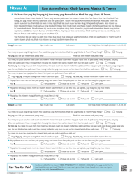 Form CCFRM604 Application for Health Insurance - California (Hmong), Page 21