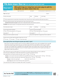 Form CCFRM604 Application for Health Insurance - California (Hmong), Page 3