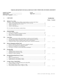 Document preview: Form 032-12-0124-00-ENG Family Strengths and Needs Assessment - Virginia