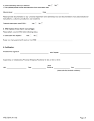 Form HFS3701N Questionnaire for Enteral Nutrition - Illinois, Page 2