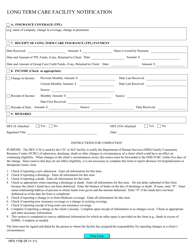 Form HFS1156 Long Term Care Facility Notification - Illinois, Page 2