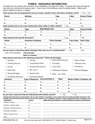 Form HFS2378H Mail-In Application for Medical Benefits - Illinois, Page 14
