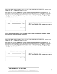 License Application - Minnesota, Page 16