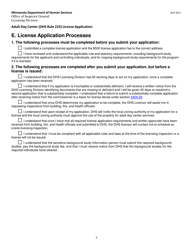 License Application - Minnesota, Page 21