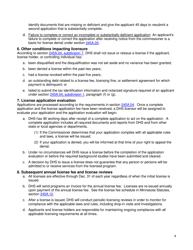 License Application - Minnesota, Page 4