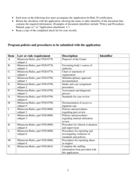 Application for Rule 29 Certification - Minnesota, Page 3