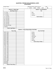 Form EMS-27 Quarterly Report for Air Medical Units - New Jersey, Page 2