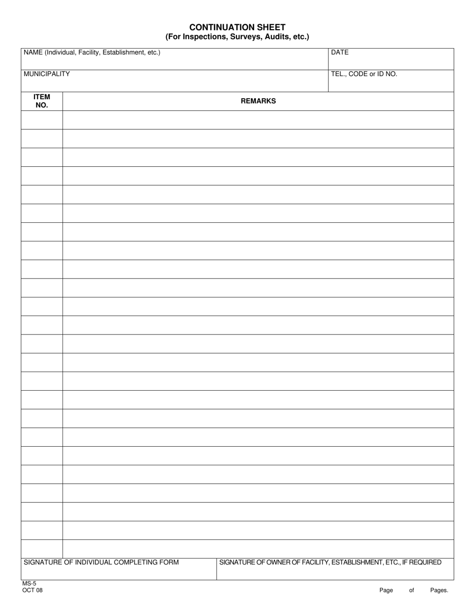 form-ms-5-download-printable-pdf-or-fill-online-continuation-sheet-for