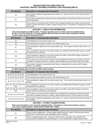 Instructions for Form EMS-24 Quarterly Report for Mobile Intensive Care Program - New Jersey, Page 2