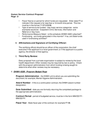 Instructions for Form DHMH432A-H Human Services Contract Proposal - Maryland, Page 2