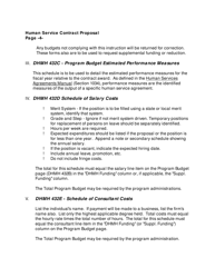 Instructions for Form DHMH432A-H Human Services Contract Proposal - Maryland, Page 4