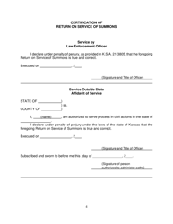 Third-Party Summons - Kansas, Page 4