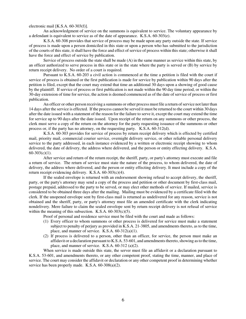 Third-Party Summons - Kansas, Page 6