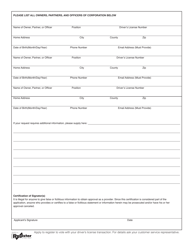 Form DE-150 Application for Approval Remedial Programs - Maryland, Page 2