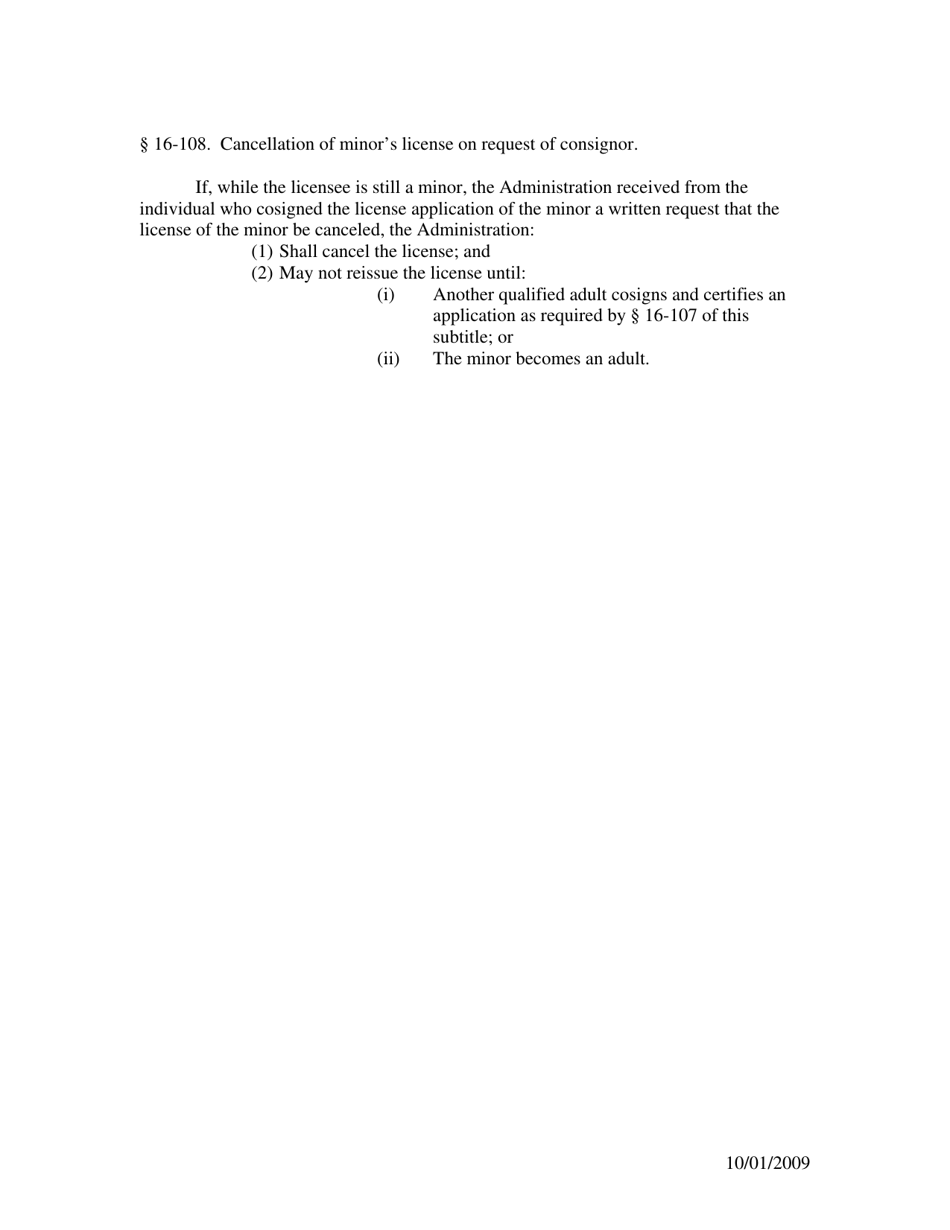 Withdrawal of Consent: Maryland Driver License / Learners - Maryland, Page 2