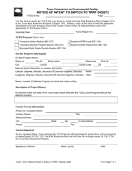 Form TCEQ-10337 Notice of Intent to Switch to Trrp (Noist) - Texas, Page 5