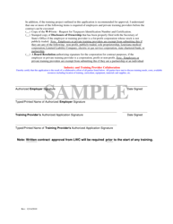 Incumbent Worker Training Program (Iwtp) Customized Training Web-Based Application Signature Page - Louisiana, Page 2