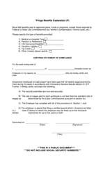 Weekly Payroll Certification for Covered Service Worker Contracts - for Food Service Contracts Only - Connecticut, Page 2