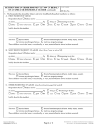 Form 3F-P-304 Petition for an Order for Protection on Behalf of a Family or Household Member - Hawaii, Page 2