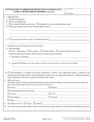 Form 3F-P-304 Petition for an Order for Protection on Behalf of a Family or Household Member - Hawaii, Page 3